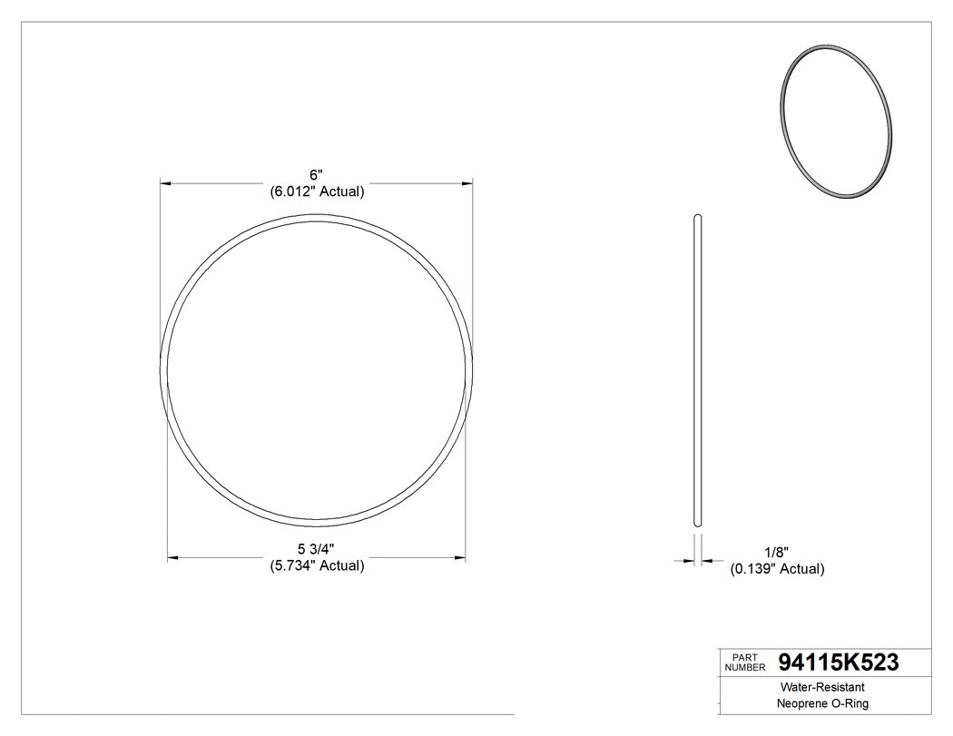 Technical drawing - 94115K523